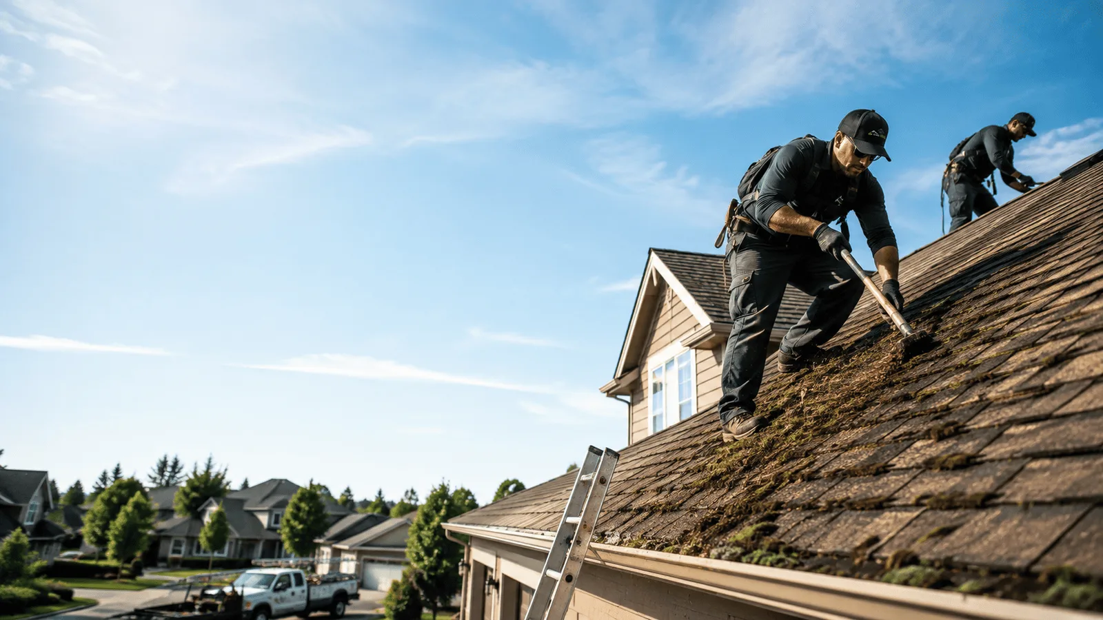 Roof Moss Removal in Wapella, IL near me